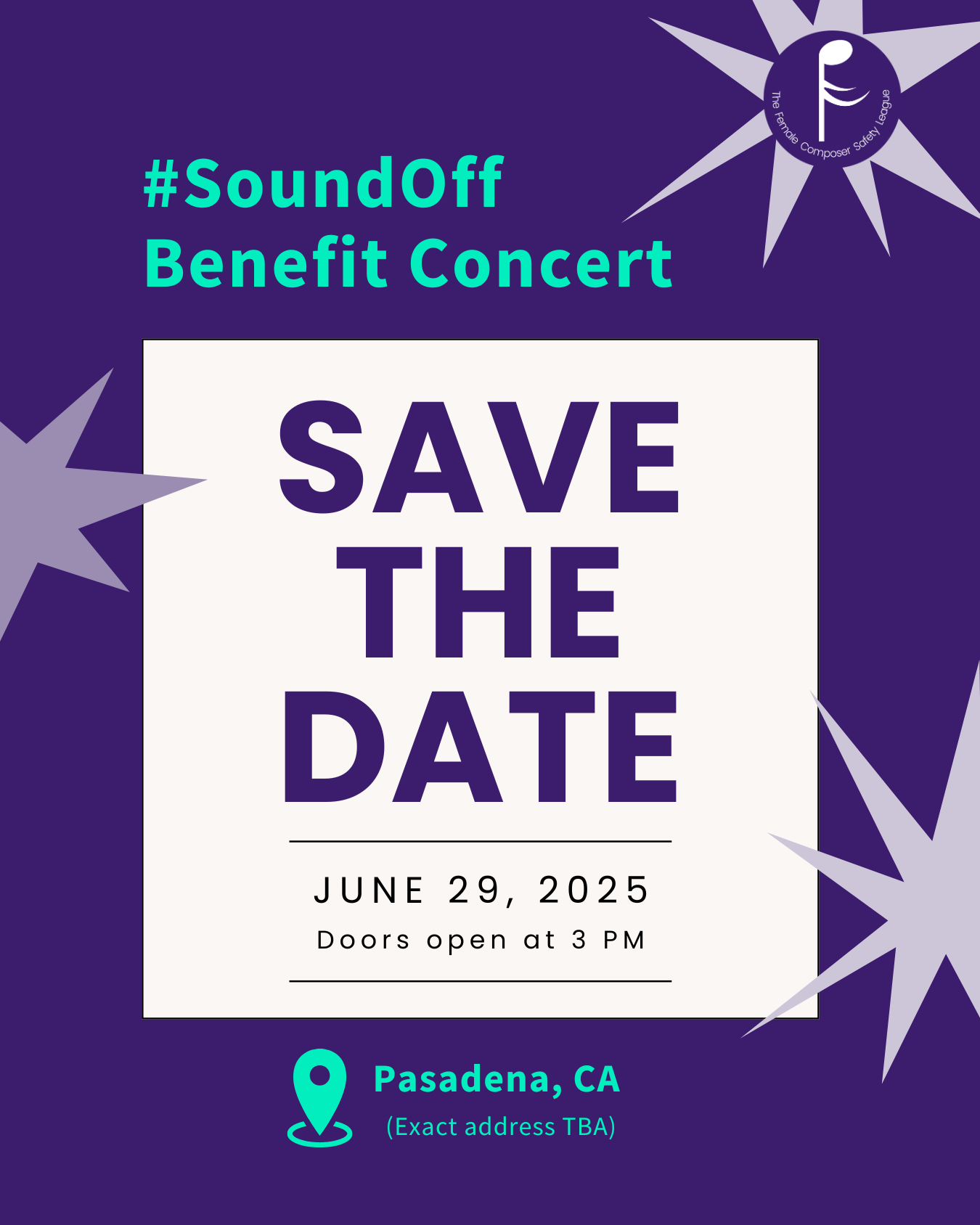 Female Composer Safety League LA Benefit Concert