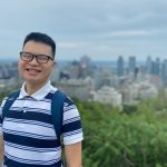 Portrait of Joseph Chang, a percussionist and doctorate student at McGill.